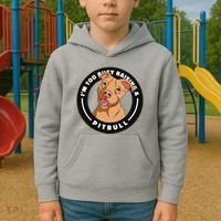 I'm Too Busy Raising A Pitbull Kids Hoodie thumb 2