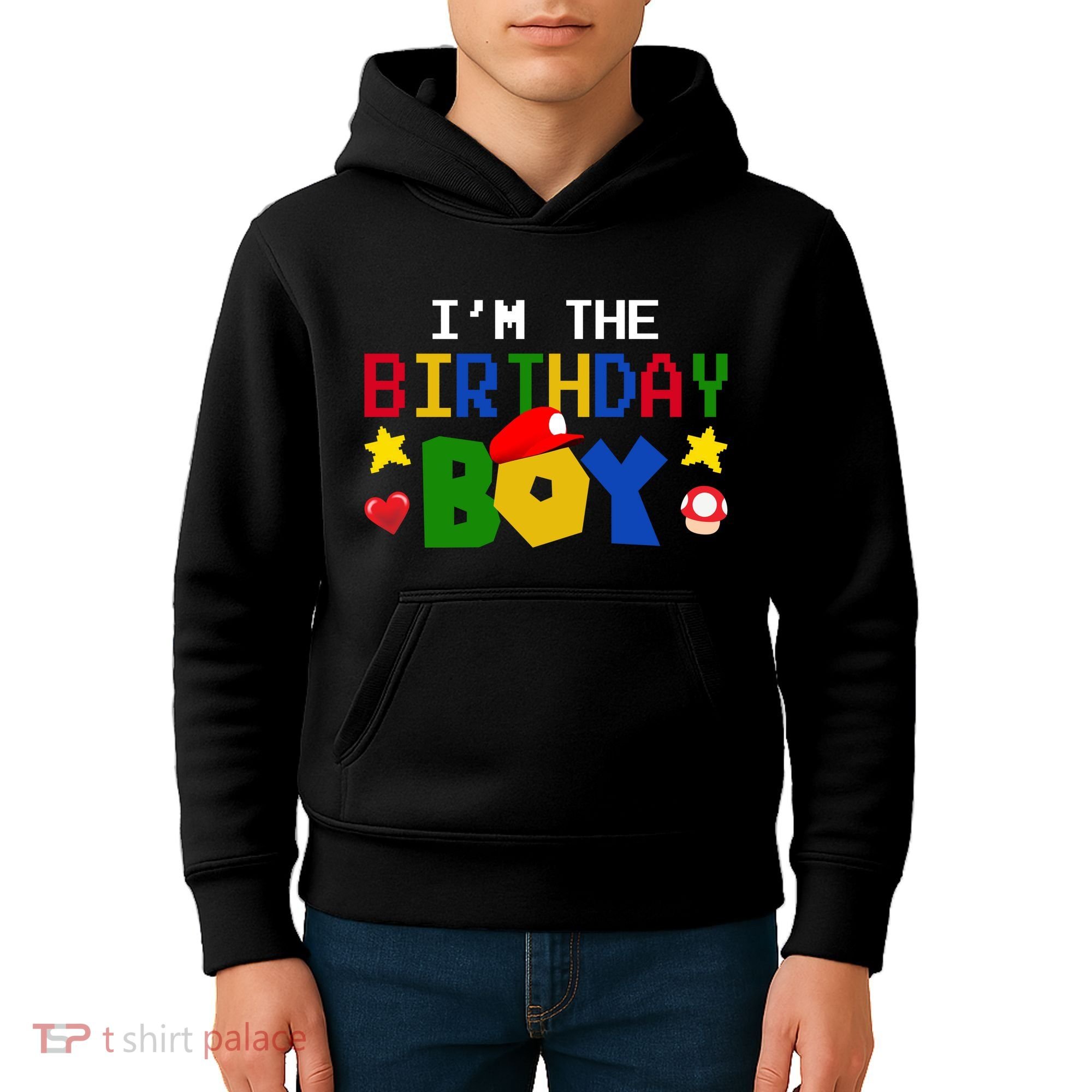 Im The Birthday Boy Game Gaming Gift Kids Hoodie