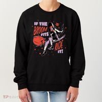 If The Boom Fits Ride It Halloween Witch Women's Sweatshirt thumb 0