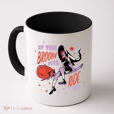 If The Boom Fits Ride It Halloween Witch Coffee Mug