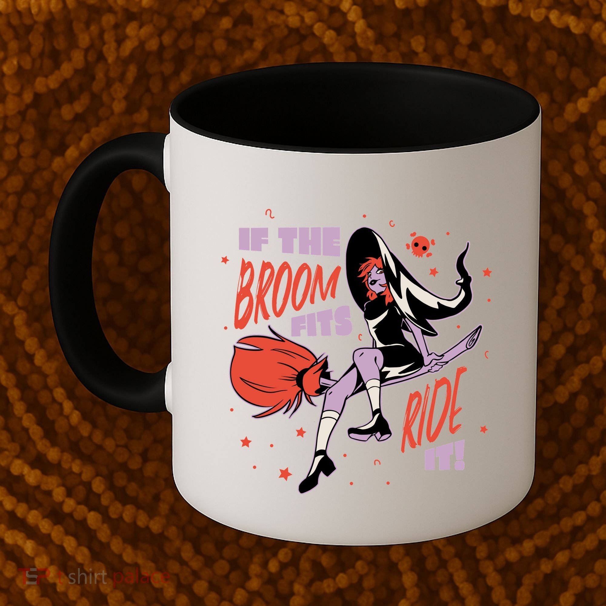 If The Boom Fits Ride It Halloween Witch Coffee Mug