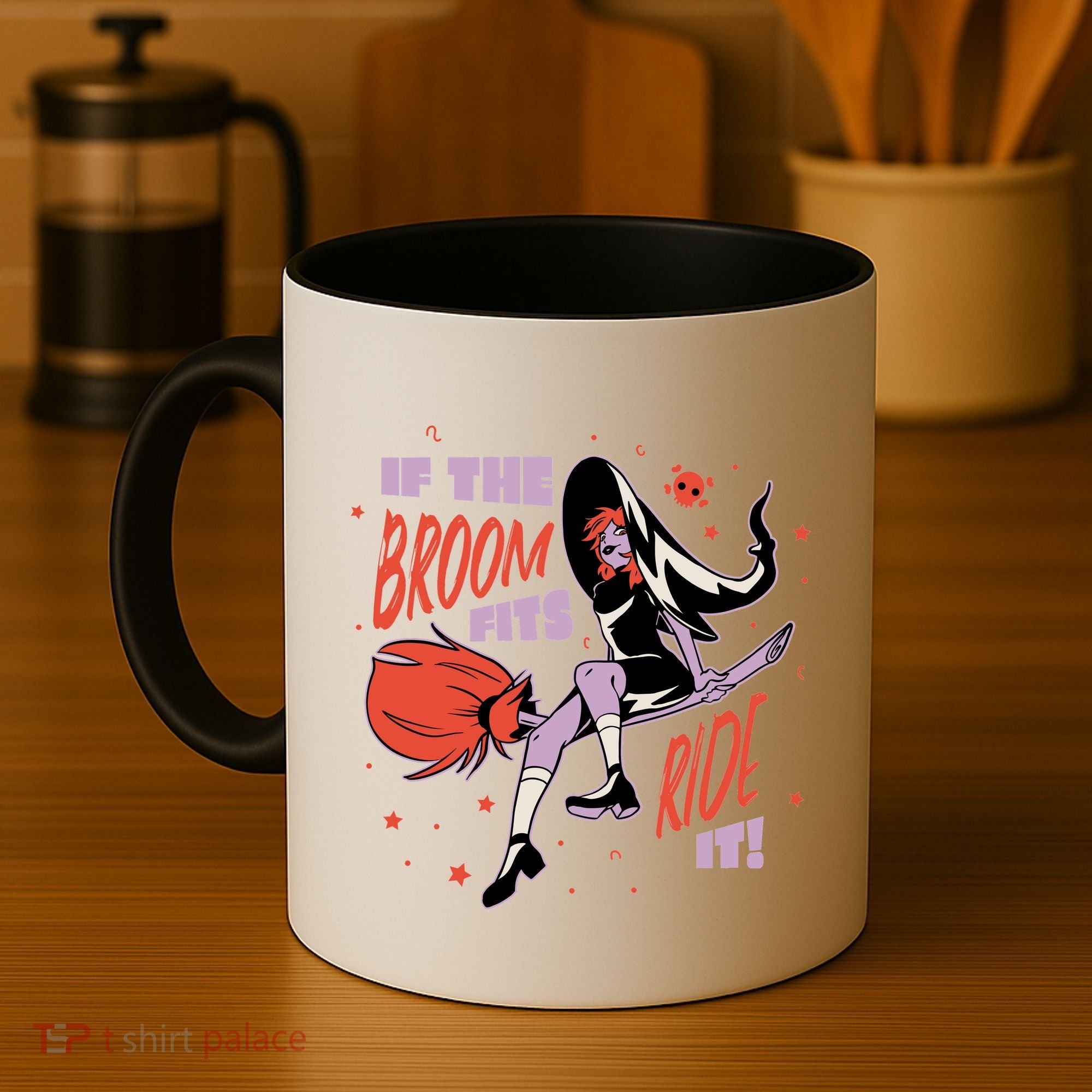If The Boom Fits Ride It Halloween Witch Coffee Mug