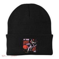 If The Boom Fits Ride It Halloween Witch Beanie thumb 0
