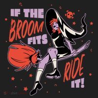 If The Boom Fits Ride It Halloween Witch Beanie thumb 2
