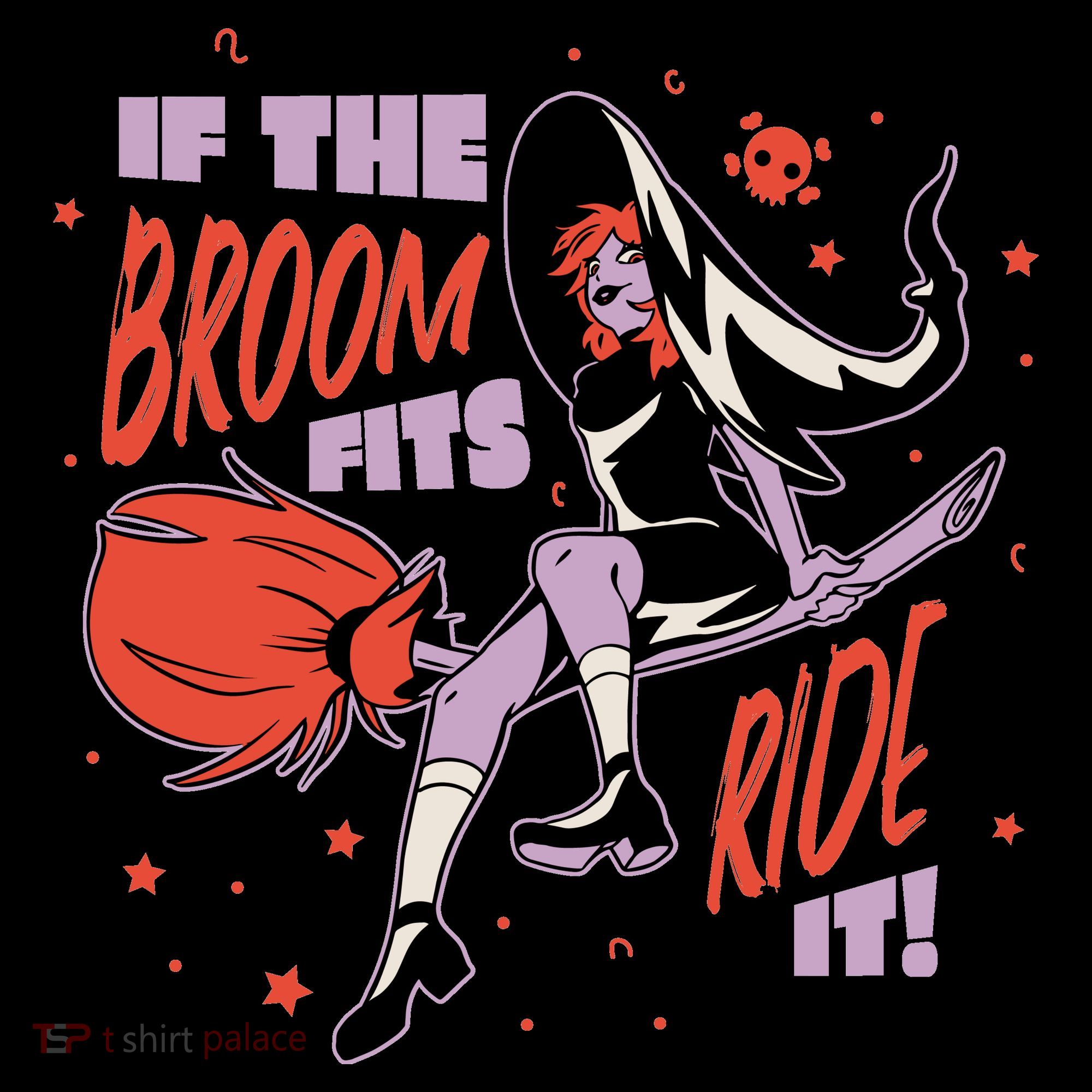 If The Boom Fits Ride It Halloween Witch Women's Hoodie