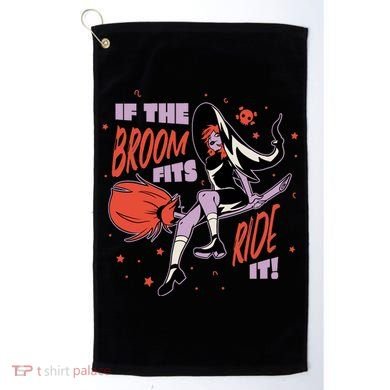 If The Boom Fits Ride It Halloween Witch Golf Towel