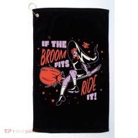 If The Boom Fits Ride It Halloween Witch Golf Towel thumb 0
