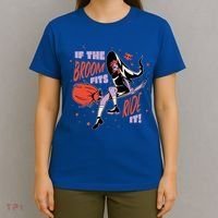 If The Boom Fits Ride It Halloween Witch T-Shirt thumb 4