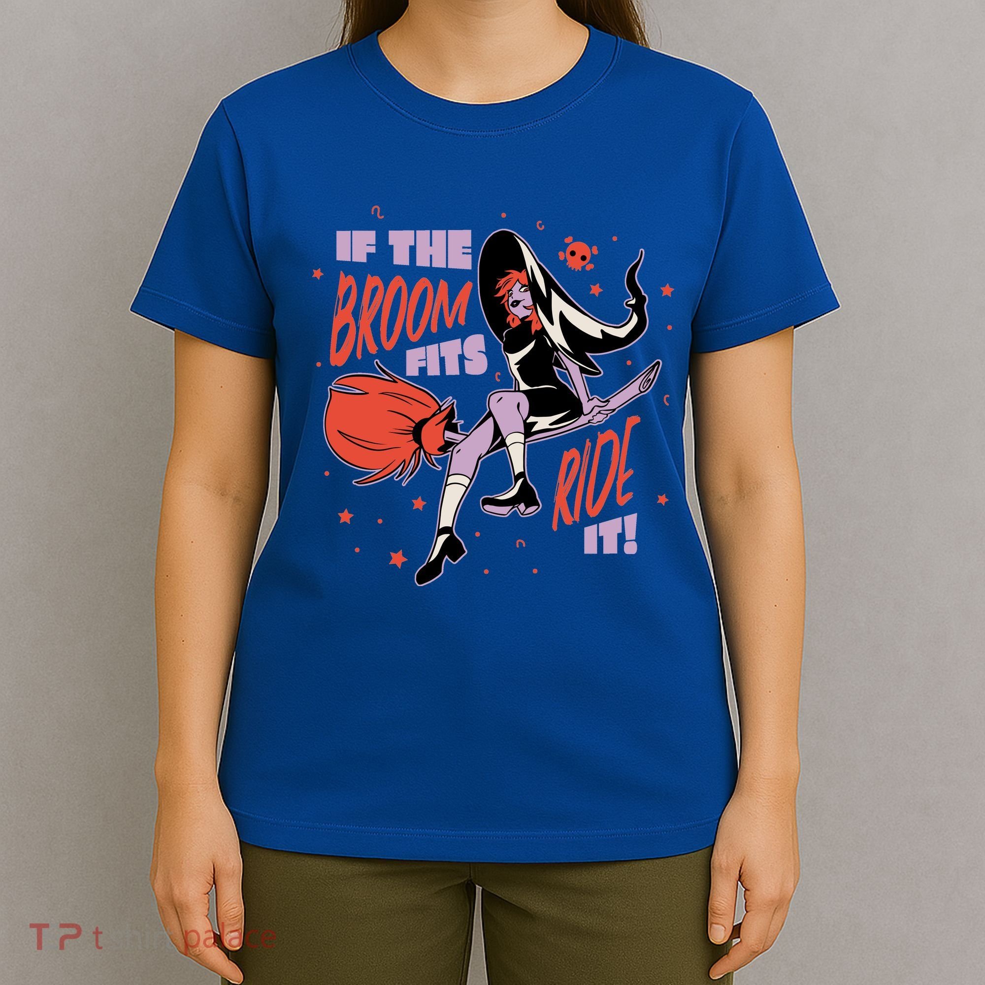If The Boom Fits Ride It Halloween Witch T-Shirt