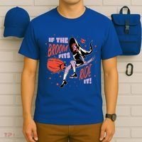If The Boom Fits Ride It Halloween Witch T-Shirt thumb 6