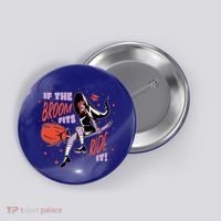 If The Boom Fits Ride It Halloween Witch Button thumb 0