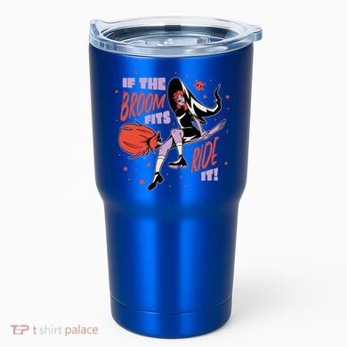 If The Boom Fits Ride It Halloween Witch Tumbler