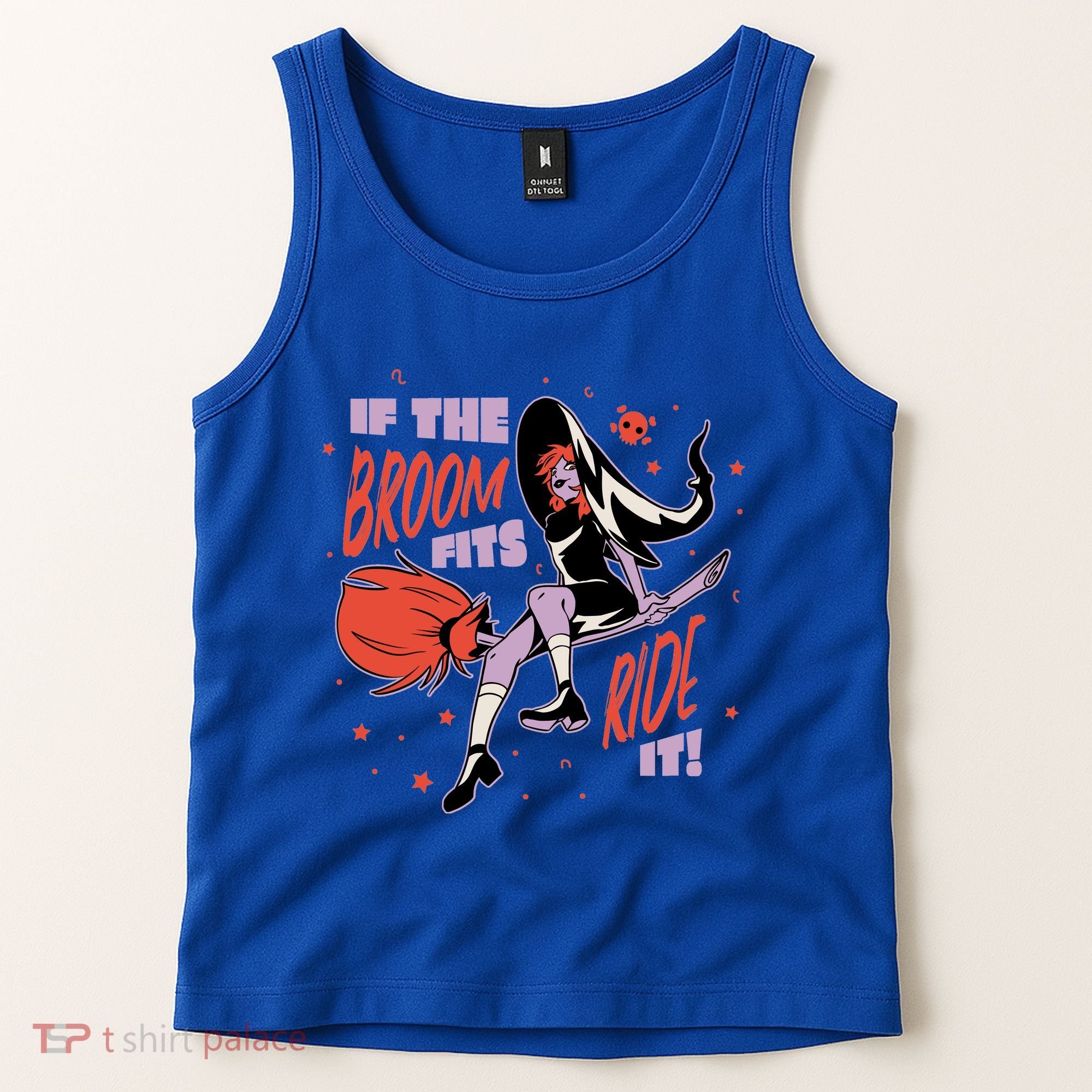 If The Boom Fits Ride It Halloween Witch Tank Top