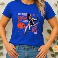 If The Boom Fits Ride It Halloween Witch Women's T-Shirt thumb 2