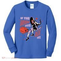 If The Boom Fits Ride It Halloween Witch Kids Long Sleeve Shirt thumb 0