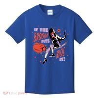 If The Boom Fits Ride It Halloween Witch Kids T-Shirt thumb 0
