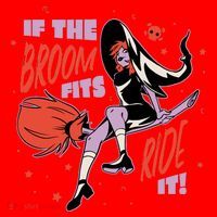 If The Boom Fits Ride It Halloween Witch Santa Hat thumb 1