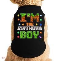I'M The Birthday Boy Bday Party Video Gamer Pixel Number Doggie Tank thumb 0
