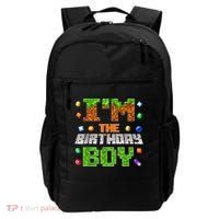 I'M The Birthday Boy Bday Party Video Gamer Pixel Number Backpack thumb 0