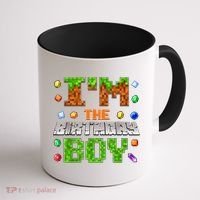 I'M The Birthday Boy Bday Party Video Gamer Pixel Number Coffee Mug thumb 1