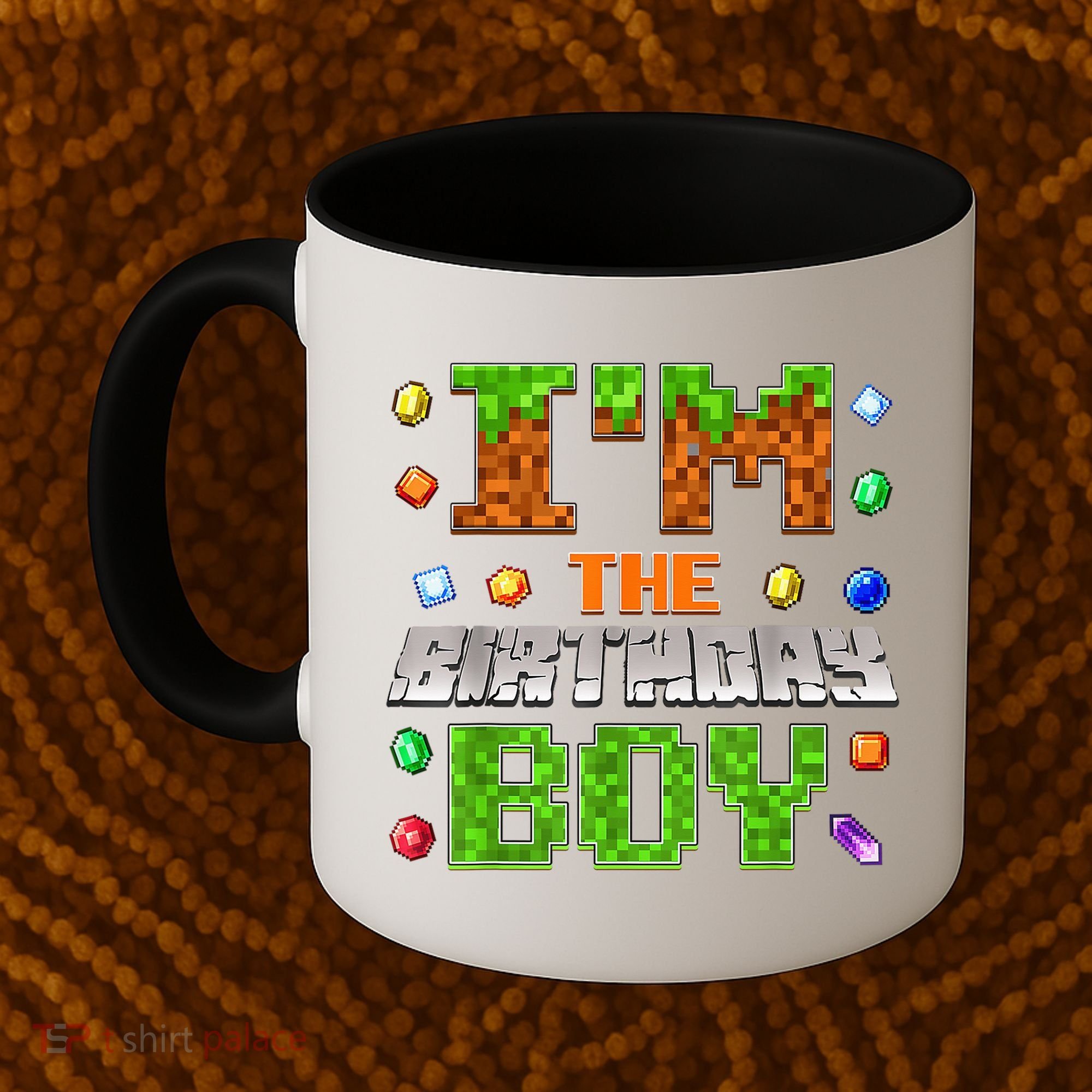 I'M The Birthday Boy Bday Party Video Gamer Pixel Number Coffee Mug