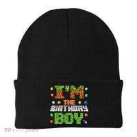 I'M The Birthday Boy Bday Party Video Gamer Pixel Number Beanie thumb 0
