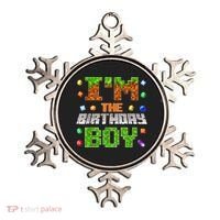 I'M The Birthday Boy Bday Party Video Gamer Pixel Number Ornament thumb 0