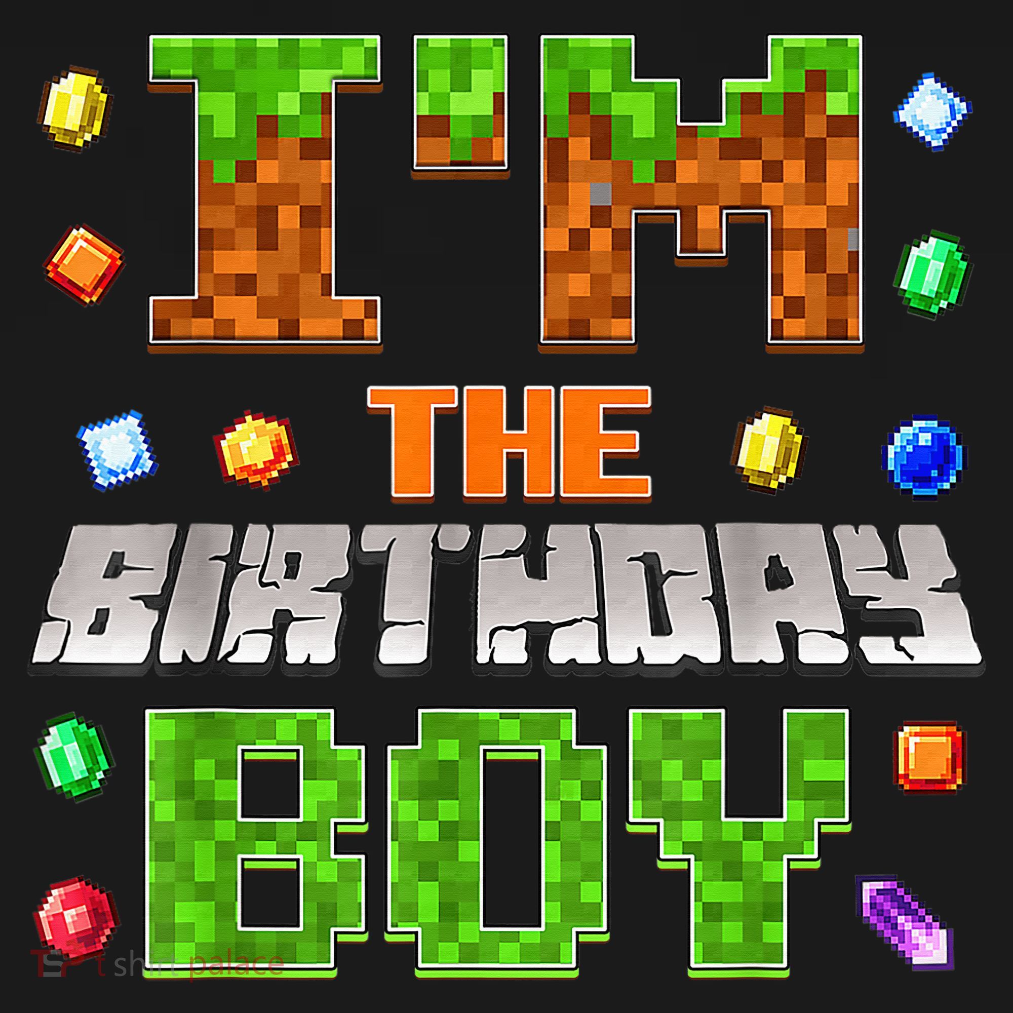 I'M The Birthday Boy Bday Party Video Gamer Pixel Number Ornament