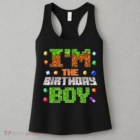 I'M The Birthday Boy Bday Party Video Gamer Pixel Number Women's Tank Top thumb 3