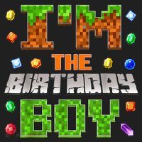 I'M The Birthday Boy Bday Party Video Gamer Pixel Number Golf Towel thumb 3