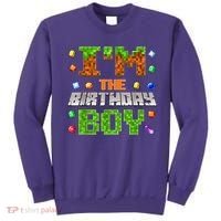 I'M The Birthday Boy Bday Party Video Gamer Pixel Number Sweatshirt thumb 0
