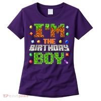 I'M The Birthday Boy Bday Party Video Gamer Pixel Number Women's T-Shirt thumb 0