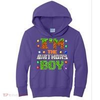 I'M The Birthday Boy Bday Party Video Gamer Pixel Number Kids Hoodie thumb 0