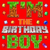 I'M The Birthday Boy Bday Party Video Gamer Pixel Number Santa Hat thumb 1
