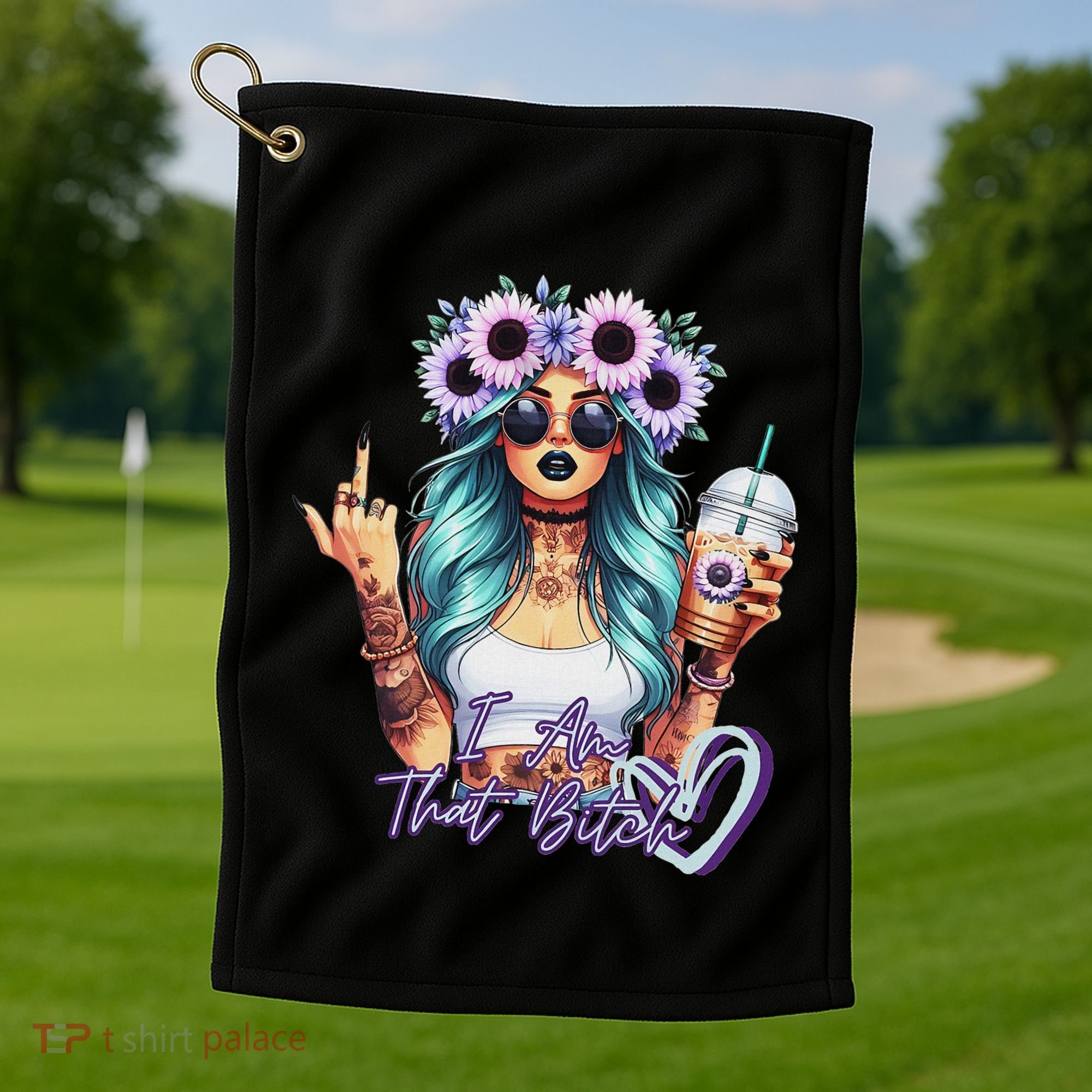 IM That Bitch Funny Sarcastic Cute Joke Gift Golf Towel
