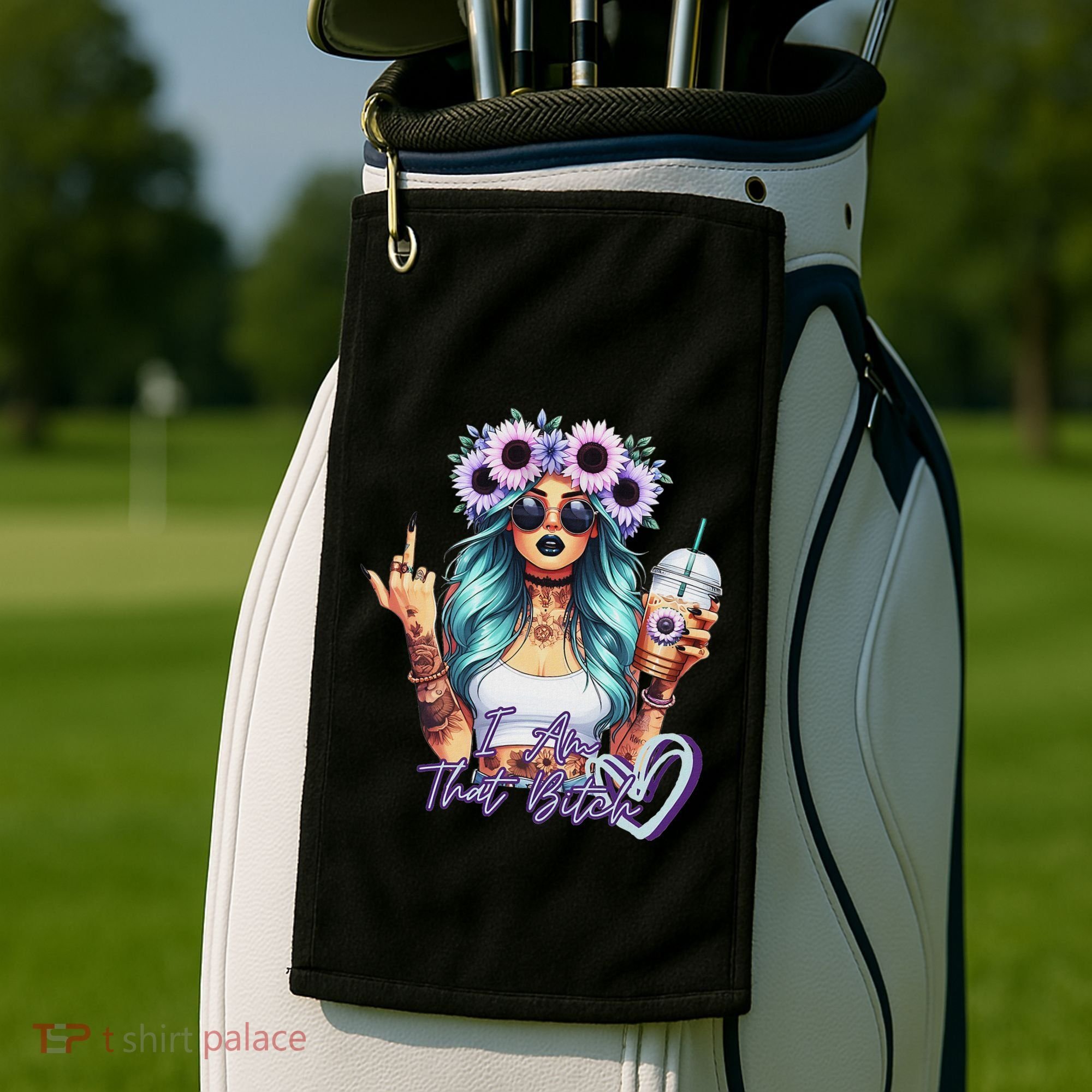 IM That Bitch Funny Sarcastic Cute Joke Gift Golf Towel