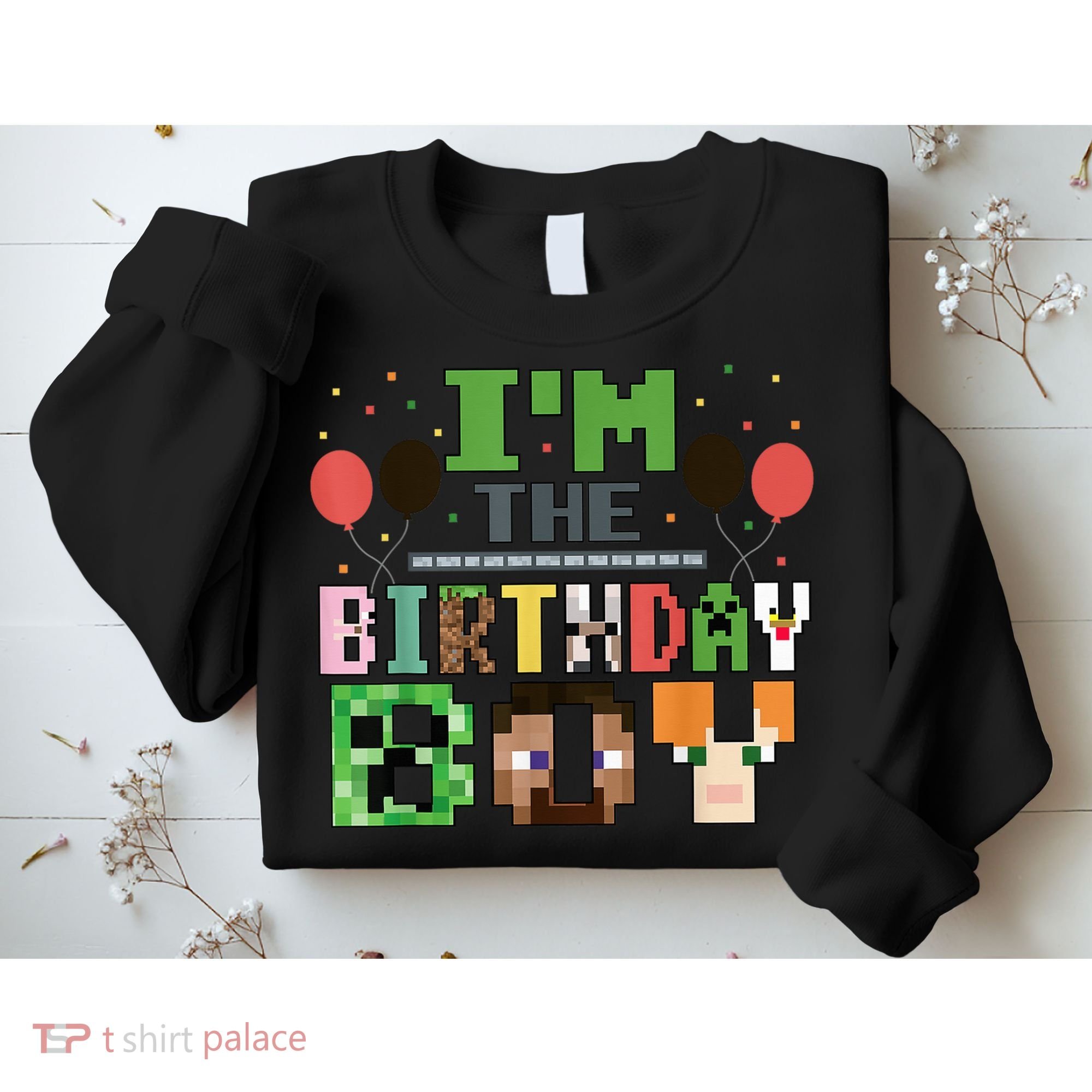 I'M The Birthday Boy Gamer Pixel Video Game Birthday Party Sweatshirt