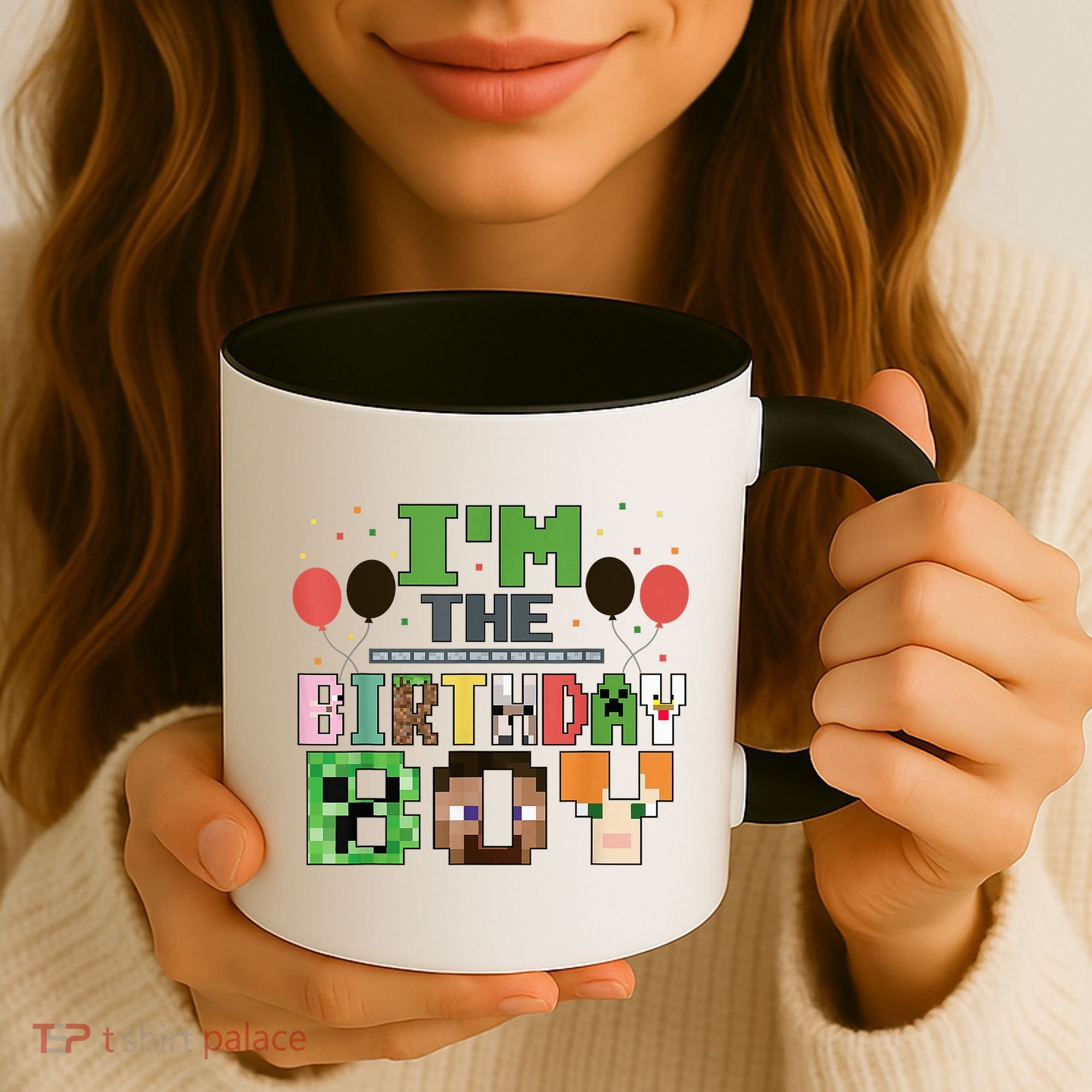 I'M The Birthday Boy Gamer Pixel Video Game Birthday Party Coffee Mug
