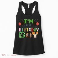 I'M The Birthday Boy Gamer Pixel Video Game Birthday Party Women's Tank Top thumb 0
