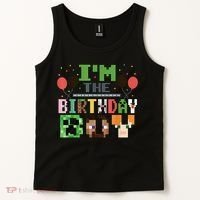 I'M The Birthday Boy Gamer Pixel Video Game Birthday Party Tank Top thumb 2