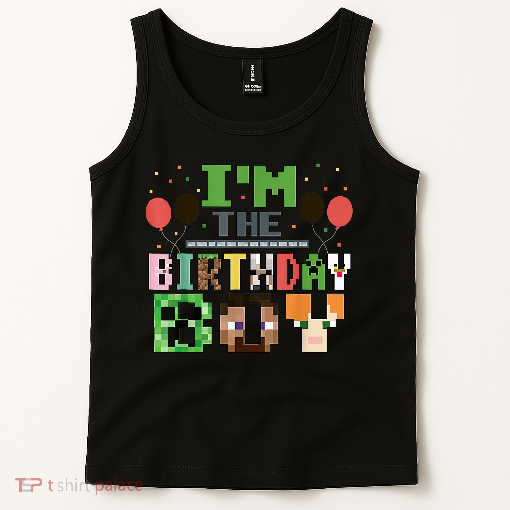 I'M The Birthday Boy Gamer Pixel Video Game Birthday Party Tank Top