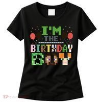 I'M The Birthday Boy Gamer Pixel Video Game Birthday Party Women's T-Shirt thumb 0