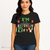 I'M The Birthday Boy Gamer Pixel Video Game Birthday Party Women's T-Shirt thumb 4