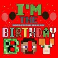 I'M The Birthday Boy Gamer Pixel Video Game Birthday Party Santa Hat thumb 1