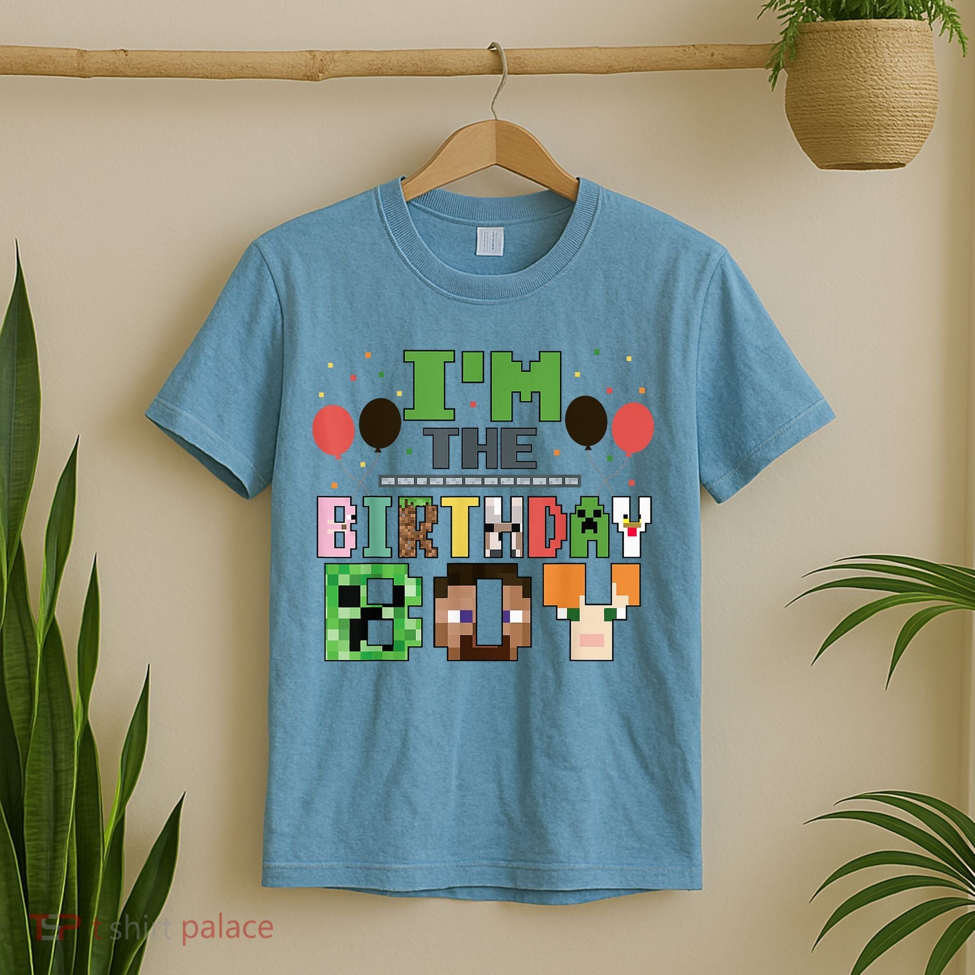 I'M The Birthday Boy Gamer Pixel Video Game Birthday Party T-Shirt