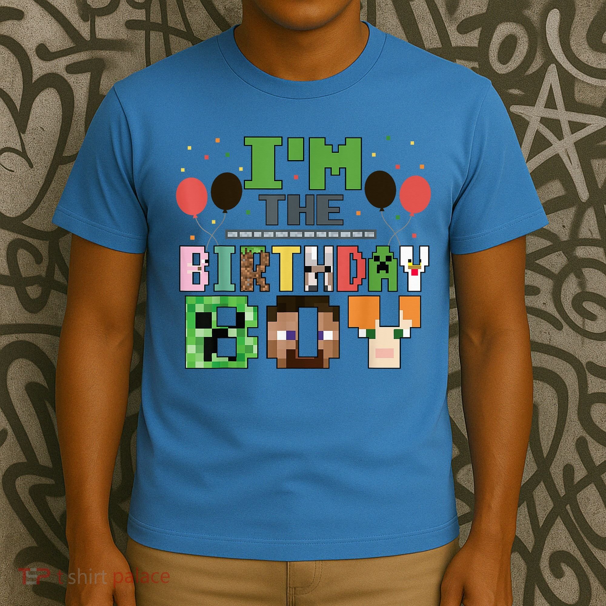 I'M The Birthday Boy Gamer Pixel Video Game Birthday Party T-Shirt