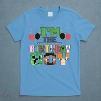 I'M The Birthday Boy Gamer Pixel Video Game Birthday Party T-Shirt thumb 4