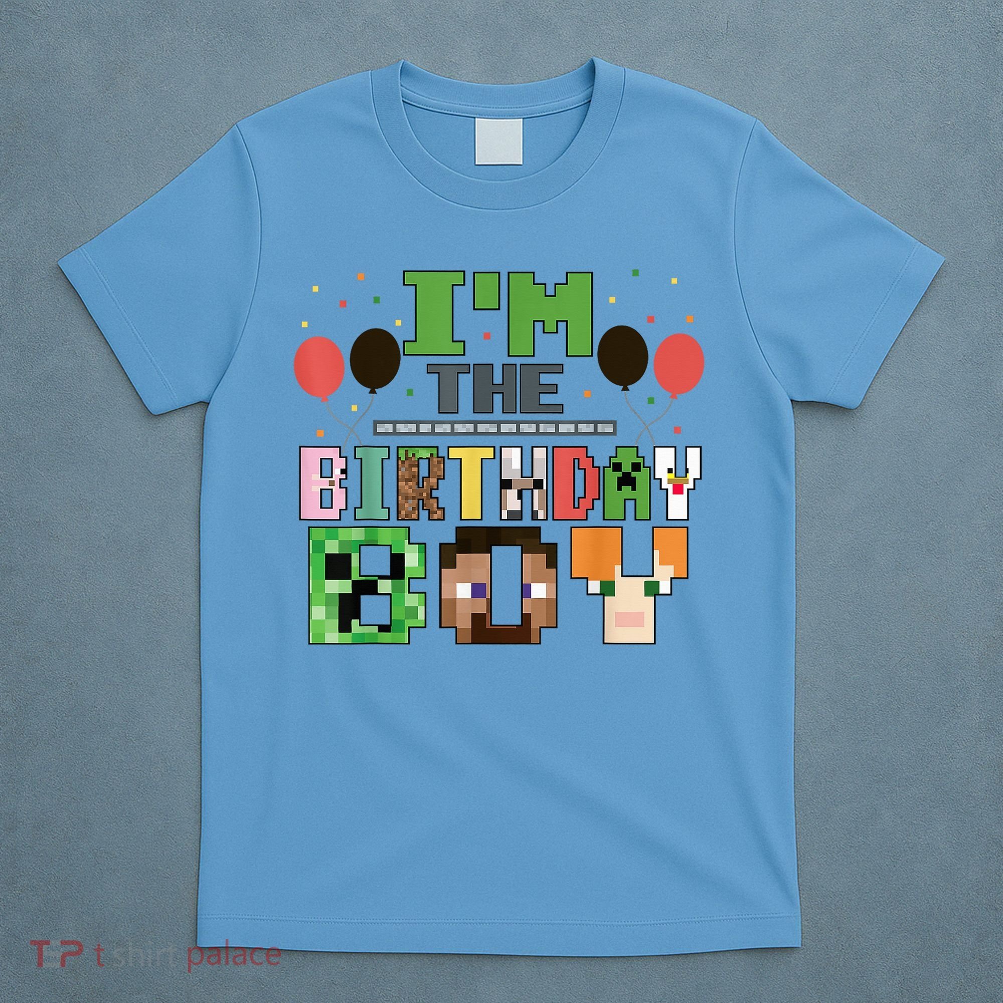 I'M The Birthday Boy Gamer Pixel Video Game Birthday Party T-Shirt