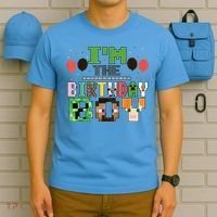 I'M The Birthday Boy Gamer Pixel Video Game Birthday Party T-Shirt thumb 5