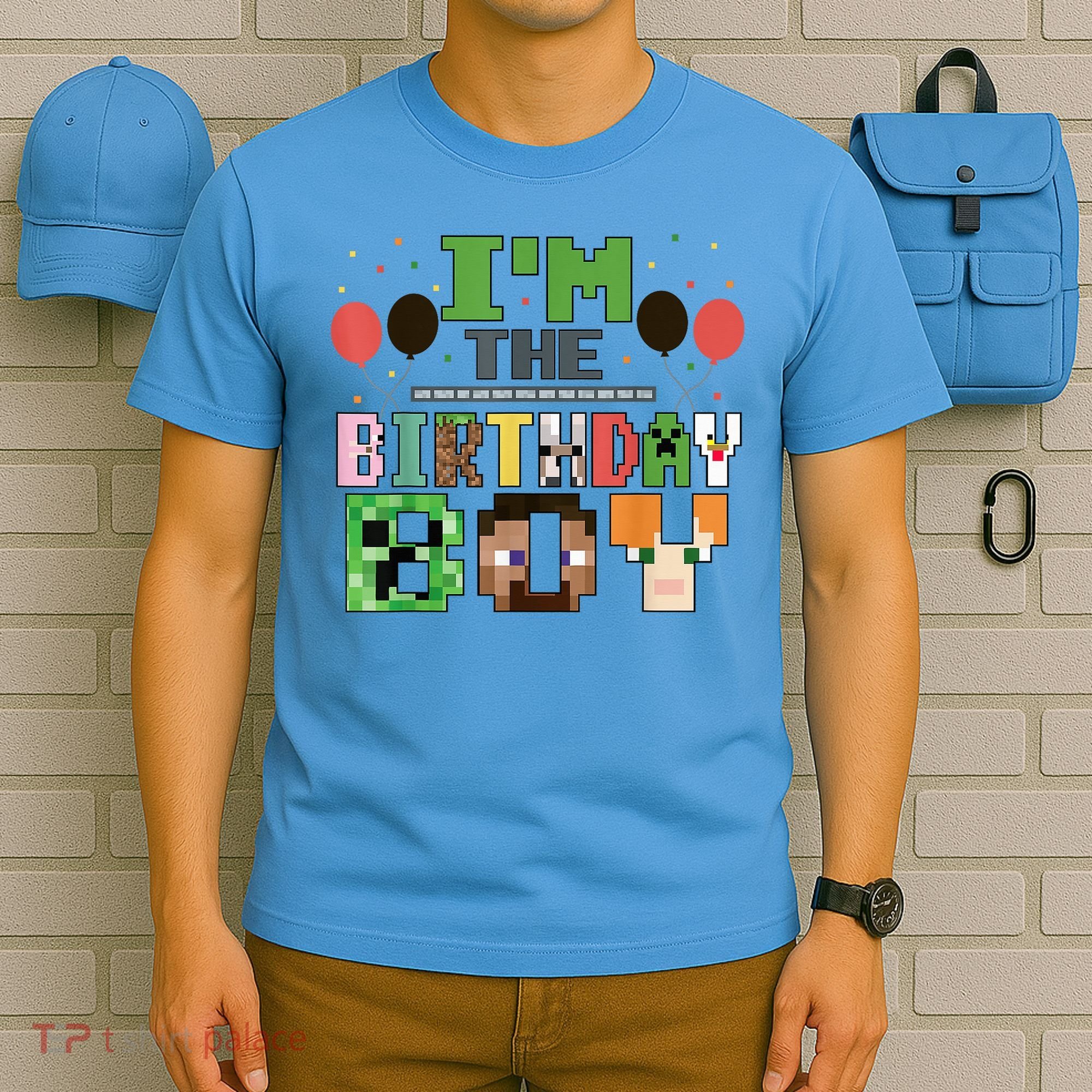 I'M The Birthday Boy Gamer Pixel Video Game Birthday Party T-Shirt